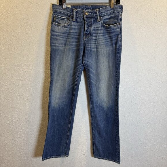 Abercrombie & Fitch Jeans Mens 31x30 Blue The A&F Classic Straight Button Fly - Picture 1 of 14